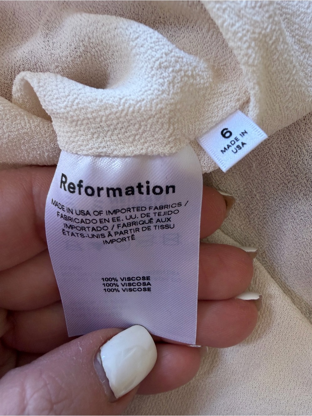 Reformation Violet Off the Shoilder midi dress size 6 - Picture 6 of 7